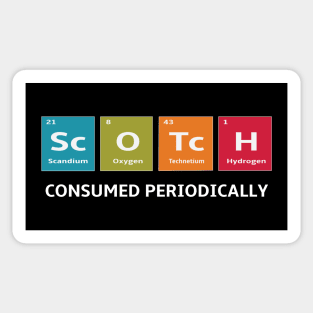 Scotch Whiskey Periodic Table of Elements Sticker